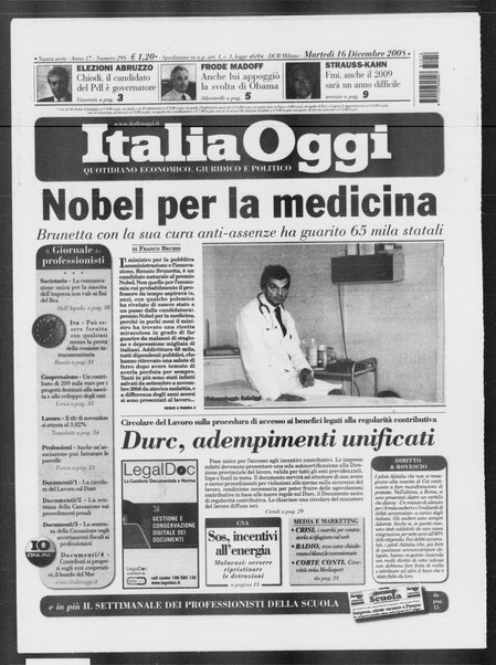 Italia oggi : quotidiano di economia finanza e politica